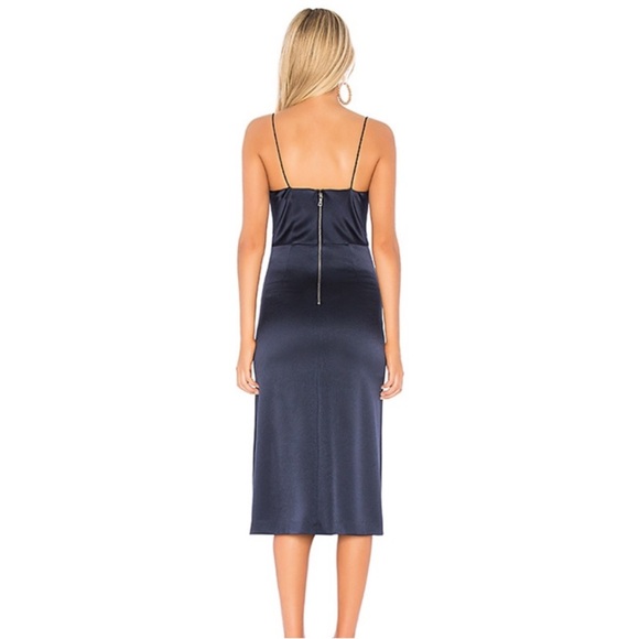 Alice + Olivia Navy Midi Dress - Picture 4 of 16